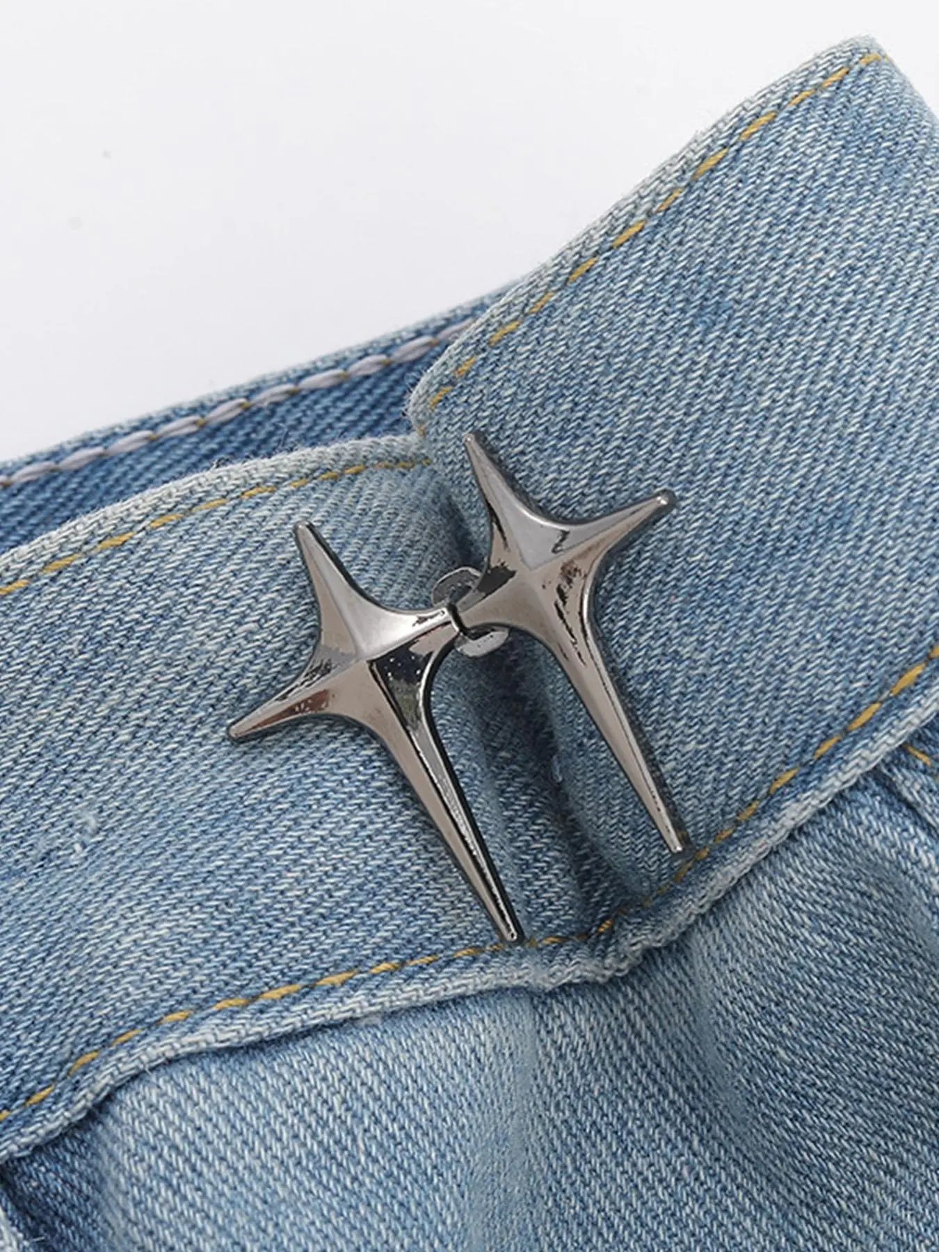 Star Design Cufflinks, Fashionable Jeans Waist Adjustment Buttons for Women & Men, Trendy All-match, Dandy & Exquisite Fashion Accessory, Clothes Accessories for Birthday Gift