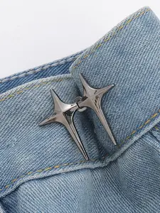 Star Design Cufflinks, Fashionable Jeans Waist Adjustment Buttons for Women & Men, Trendy All-match, Dandy & Exquisite Clothes Accessories for Birthday Gift