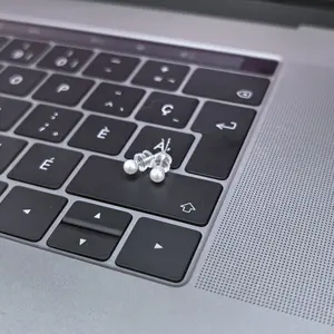 4-5mm ear stud round pearl freshwater pearls