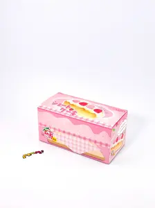 MHM Squishy Pink Strawberry White Cream Bread scented stress relief toy features a sticky, wet-soft, slow-bounce pastry texture for tactile fun