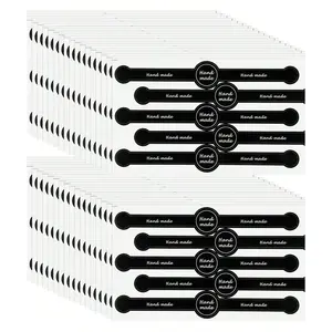 100pcs Food Packaging Tamper Evident Labels, Handmade Bakery Sealing Stickers, 7.1inch X 1inch Safety Seal for Candy & Crafts ()