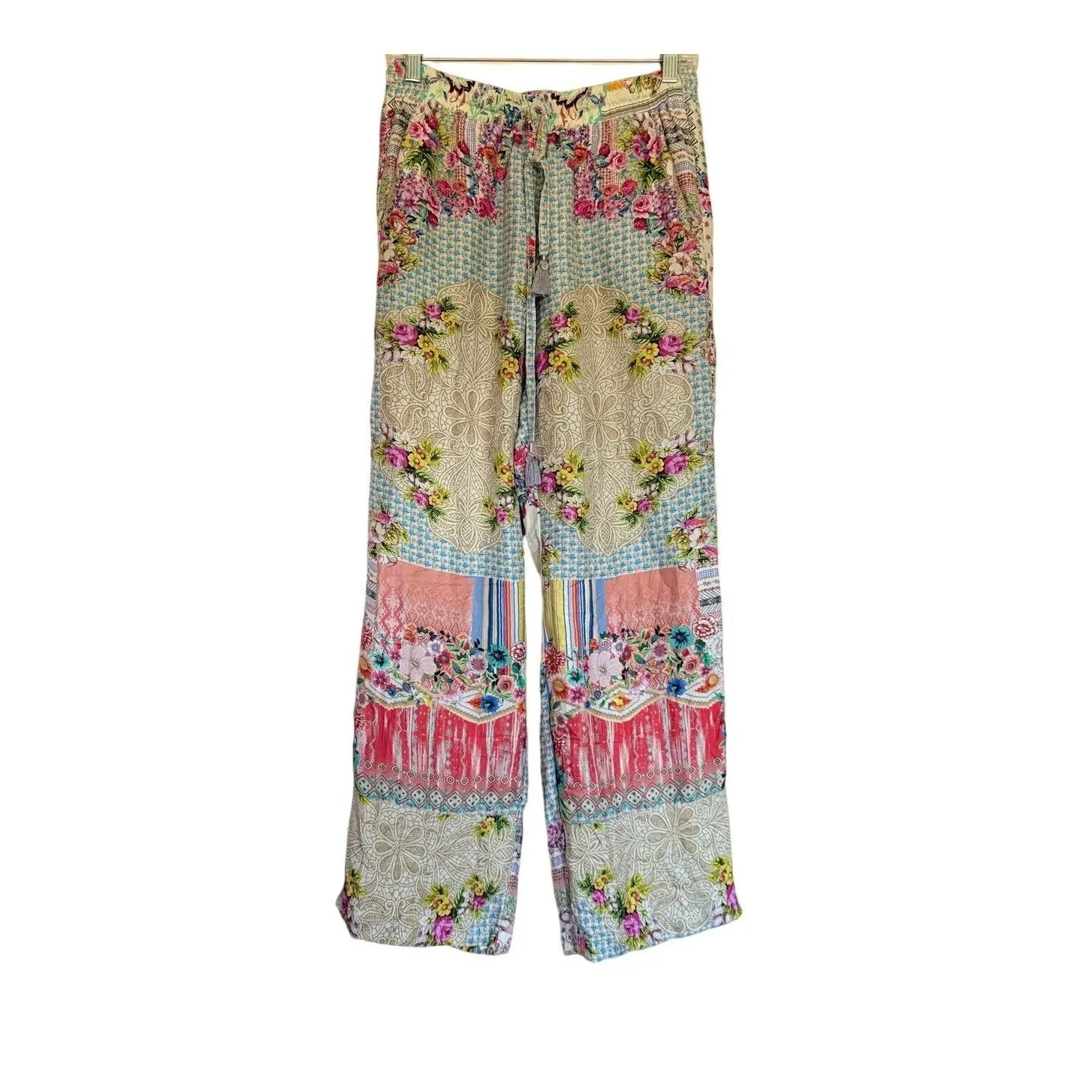 Johnny Was - Silk Print Pants - Small