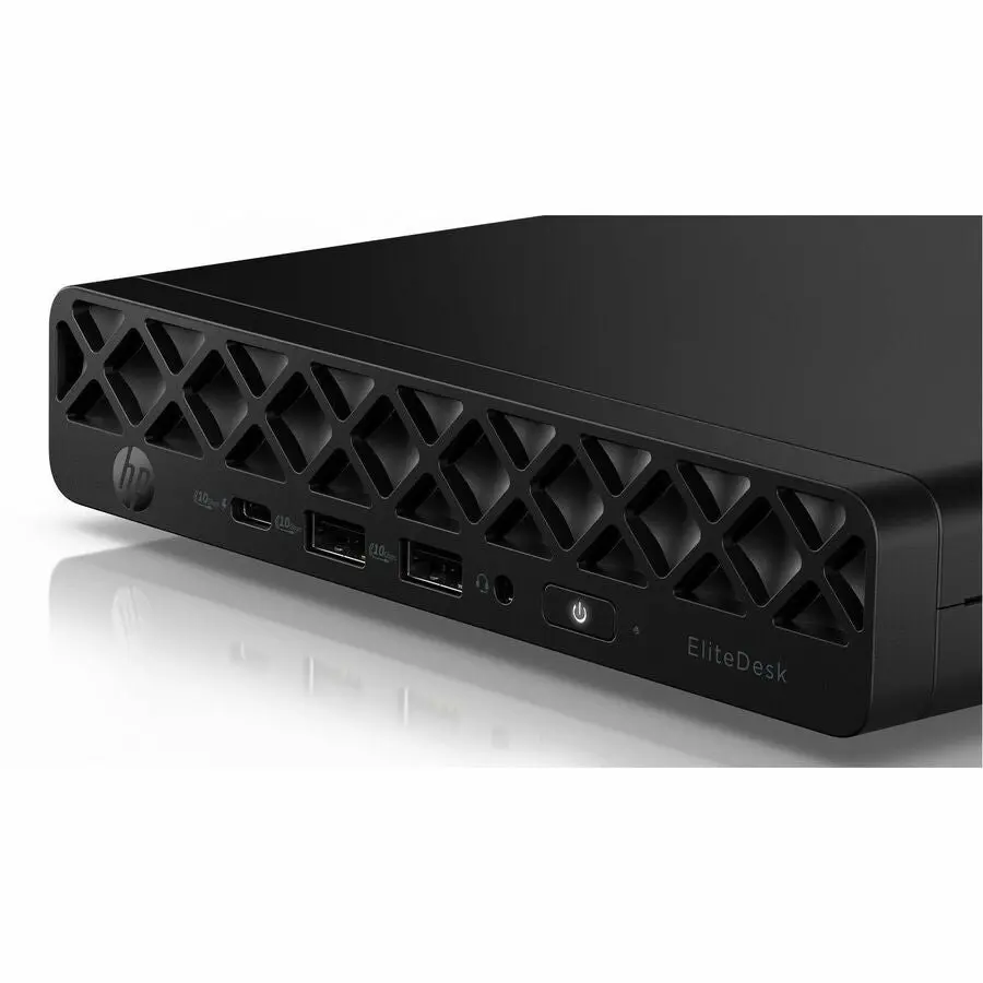 HP EliteDesk 8 G1a Desktop Computer - AMD Ryzen 5 220 - 16 GB - 512 GB PCI Express NVMe 4.0 x4 SSD - Mini PC - Jack Black