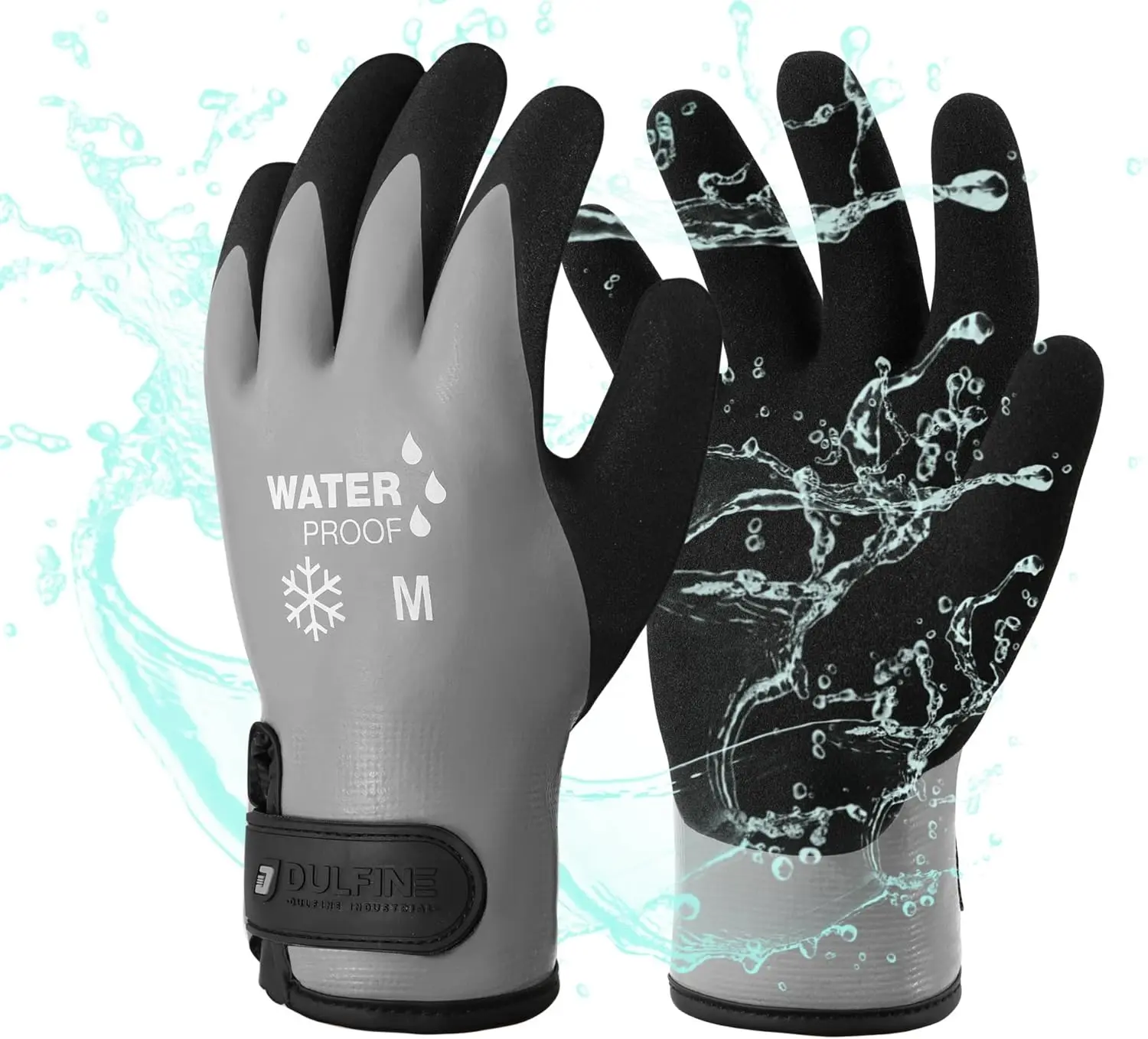 100% Waterproof Winter Work Gloves – Thermal Foam Latex Coated, Men & Women