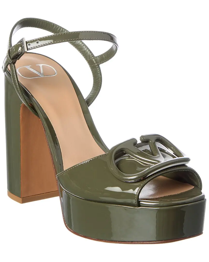 Valentino Vlogo Signature 115 Patent Platform Sandal