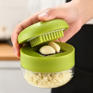 Mini Garlic Press, Stainless Steel Aromatic Grater, Garlic Mincer, Mini Chopper, Kitchen Tool, Kitchen Essential, Single Piece, Durable Design