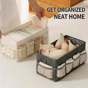 Cationic Desktop Organizer Box, Foldable Mesh Storage Bin for Cosmetics Jewelry, Solid Color Makeup Holder, Multi-Purpose Desk Tidy for Home Office