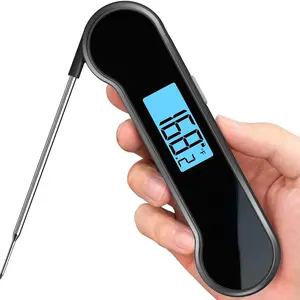 0.5 Sec Instant Read Digital Meat Thermometer, Red Food Thermometer with ±0.5 ° F Precision for Cooking, Oven, Grill, Candy, BBQ, Kitchen Gadgets and Gift Ideas for Home Cooks