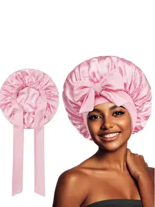 Silk Hair Wrap for Women, Adjustable Ties for Curly and Braided Hair Care, Luxurious Sleep Cap for Healthy Hair, Sleeping Cap, Adjustable Hair Bonnet