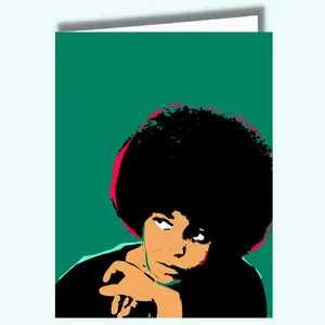 Angela Davis Empowerment Quote Card | Black Author Activist