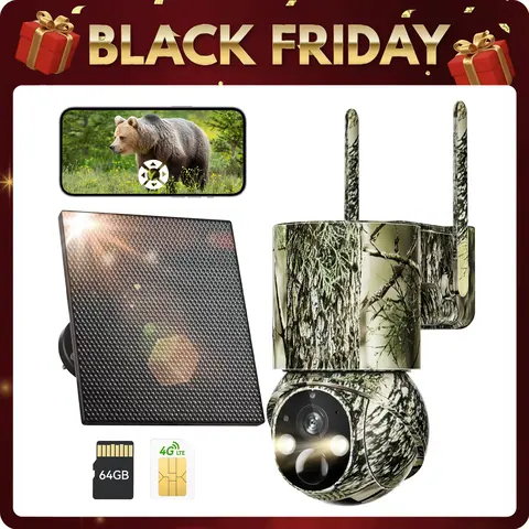 DEATTI 2K 4G LTE Cellular Trail Camera - Single Lens Outdoor Hunting Cam, 8MP Resolution/HD Live View, No-Glow IR Night Vision, Included SIM Card, Smart Motion Detection Alerts, Waterproof for Hunters, Wildlife Observation, Farm & Ranch Monitoring