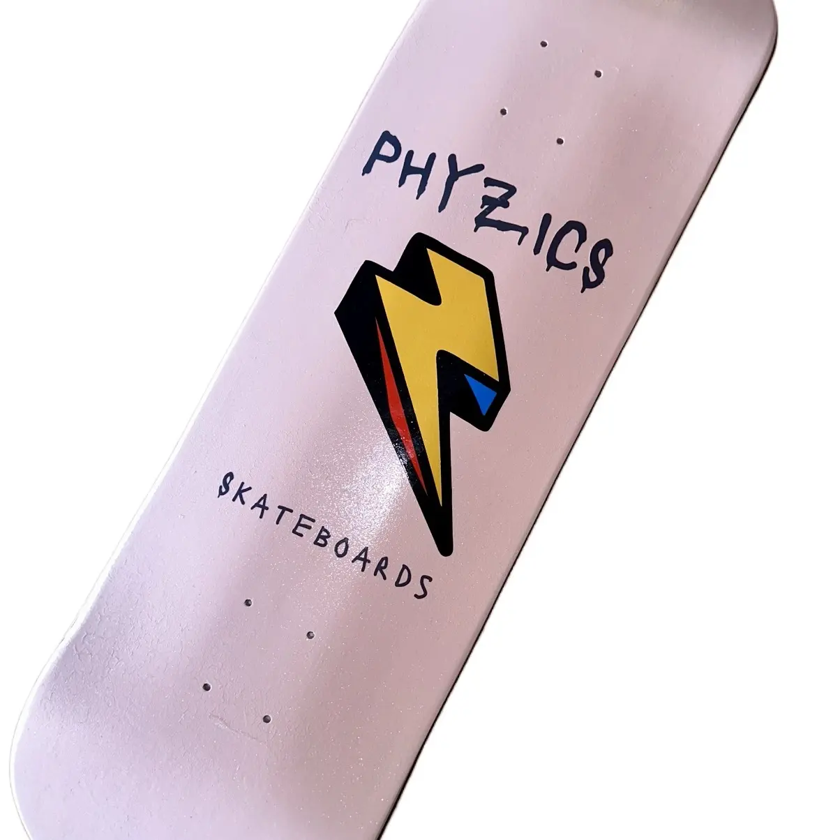 Phyzics Skateboards - Bubble Gum Pink Logo Skateboard Deck