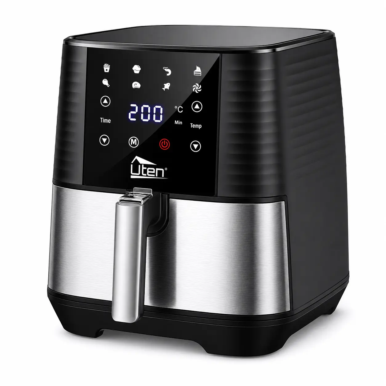 Uten 5.8QT Air Fryer with Digital Touchscreen, Oil-Free Cooker for Fast Crispy & Healthy Cooking,Large Capacity for Family