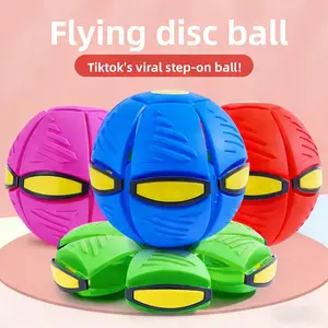 Magic Pop-Up Flying Saucer Ball Interactive Training Toy for Kids & Dogs Durable Safe Outdoor Play Toss Catch Fun Family