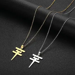 Tokio Hotel Stainless Steel Pendant Necklace - Kpop Korean Fashion Chain Jewelry Necklaces for Men and Women