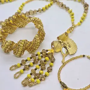 Set de collar e idde orishas Oshun - Traditional African Jewelry