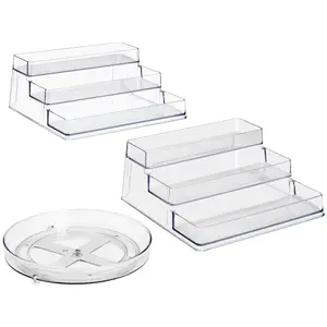 Sorbus 2 Pack 3-Tier Spices Organizer and Lazyusan