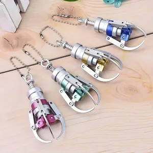 2/4/8Pcs Mini Claw Machine Keychain Pendant, Cute Simulation Doll Grabber Charm for Car Key & Backpack Decor, Plastic Novelty Gift for Friends, Couples & Birthday Festival Presents