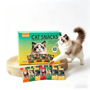 Cat Lickable Snacks – 3 flavor combo, 30 packs, 30g each, easy to digest and made with safe ingredients.