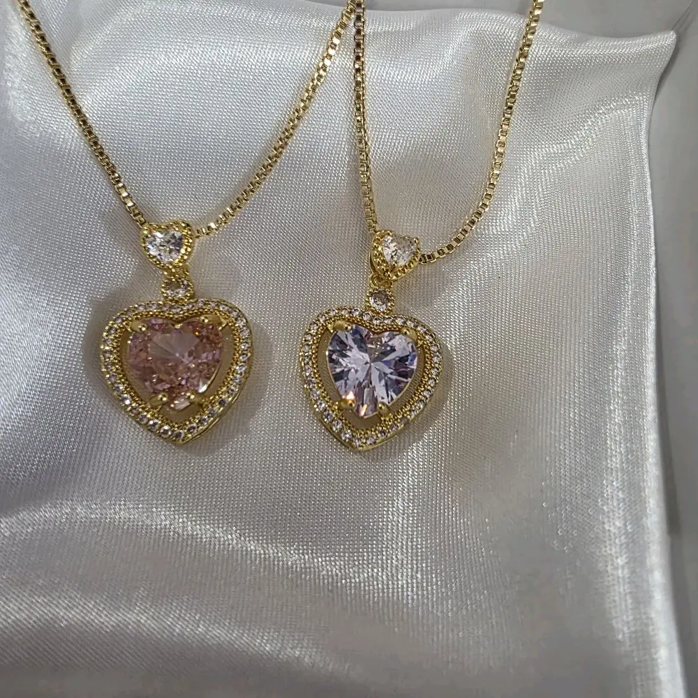 Corazon princessa 14k gold plated necklace