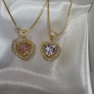 Corazon princessa 14k gold plated necklace