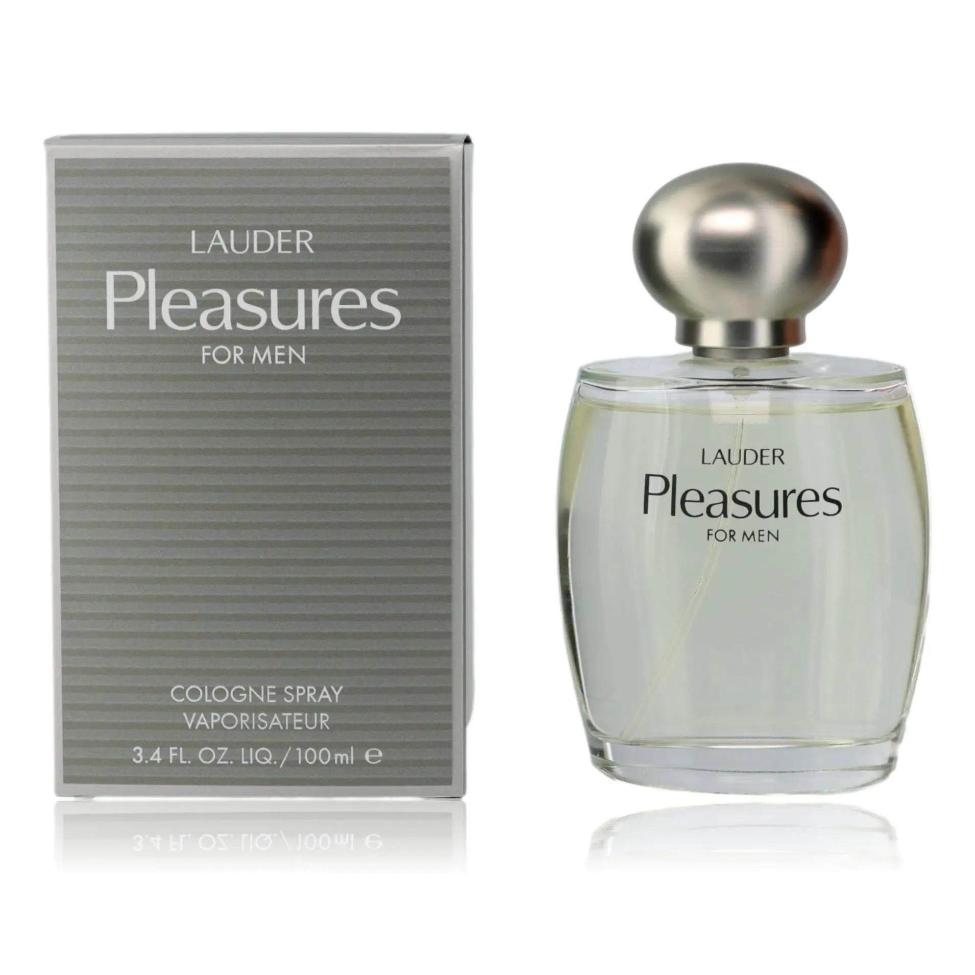 Pleasures for Men by Estee Lauder, 3.4 oz Cologne Spray for Men, 3.4 Fl Oz, Citrus-Spice, Fresh, Herbs & Woods, Herbal