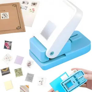 Postage Stamp Punch with Precision Cutting – Turn Photos, Prints & Paper Into Vintage Stamp Designs, Manual Lever Floral Stamp Puncher, Craft Paper Trimmer for Scrapbooking, Junk Journals, Card Making, DIY Crafts, Creative DIY Gift