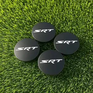 Matte Black SRT Wheel Hub Center Caps – 63mm (Set of 4) silverado  1500