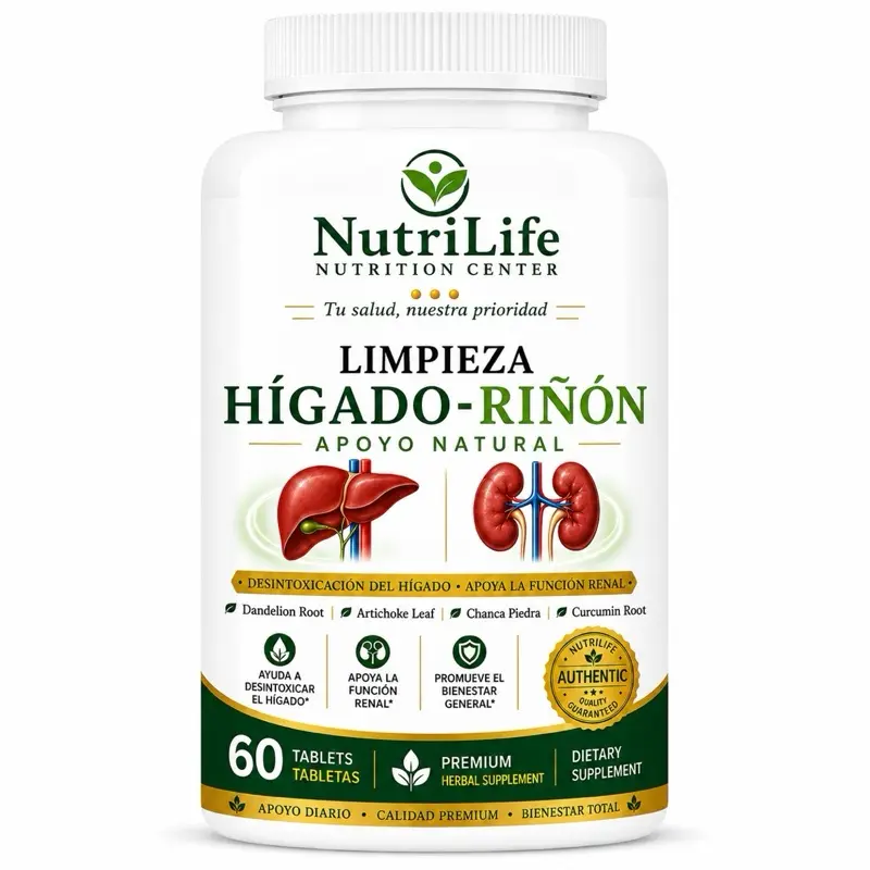 Liver & Kidney Cleanse Capsules Duo - Natural Dietary Support for Adult Vitality, Energy Recovery & Premium Nutritional Wellness
