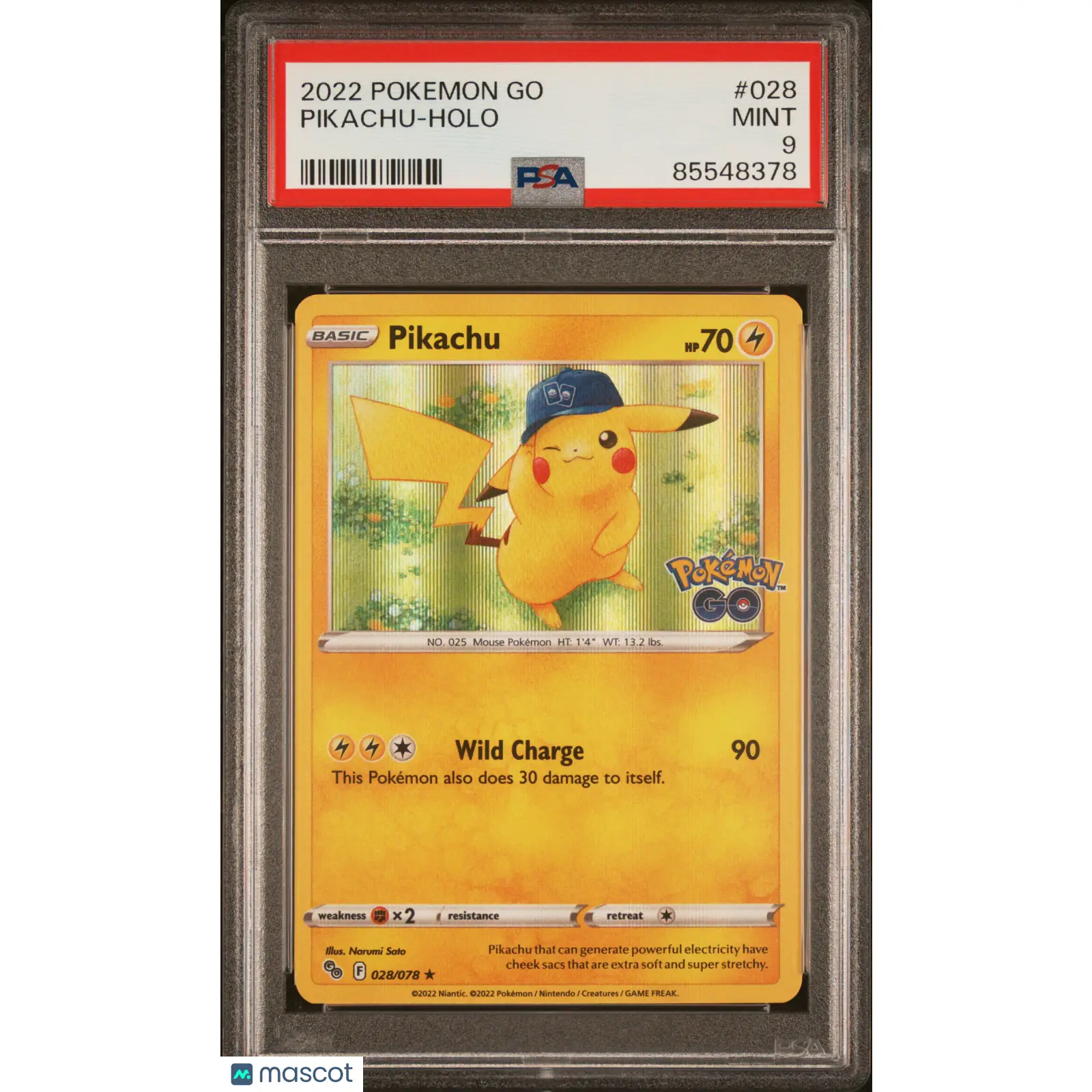 PSA 2022 PokéMon TCG Pikachu #028 9