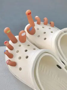 Novel cartoon toe design shoe ornaments, cute and creative shoe ornaments, suitable for clogs, crocodile skin shoes, etc.
