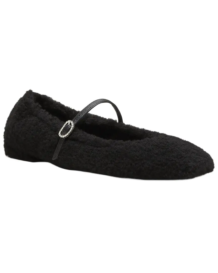 Stuart Weitzman Lennox Shearling Flat