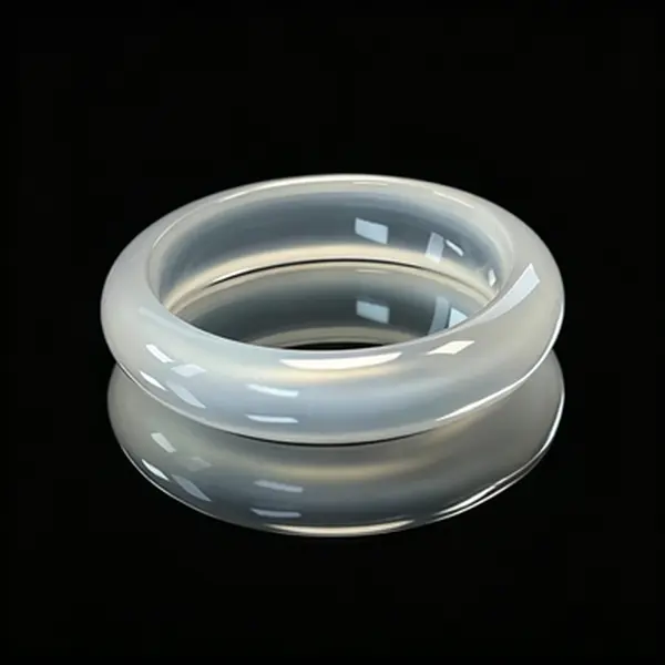 Women's Outer Mongolian White Moonlight Agate Bangle Bracelet - Budget Alternative to Zhou Mousheng's Cold Ethereal Style, Decorative Wear Stone Artifact Collectible, Bangle Bracelets