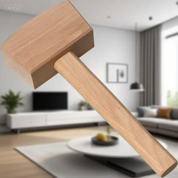 European Beech Woodworking Mallet - 12 In Total Length Heavy-Duty Carpenter Hammer, 4.5"x1.9"x2.4" High Hardness Head, 0.81 lb Balanced Weight, Ergonomic Comfortable Grip Handle, for Chiseling, Crafting, Hobbyist Use