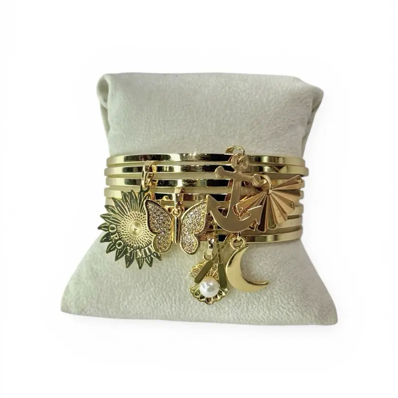 Puelsera de oshun y yemaya dos agua Exquisite Bracelet Fashionable Jewelry Dainty Gold Plated