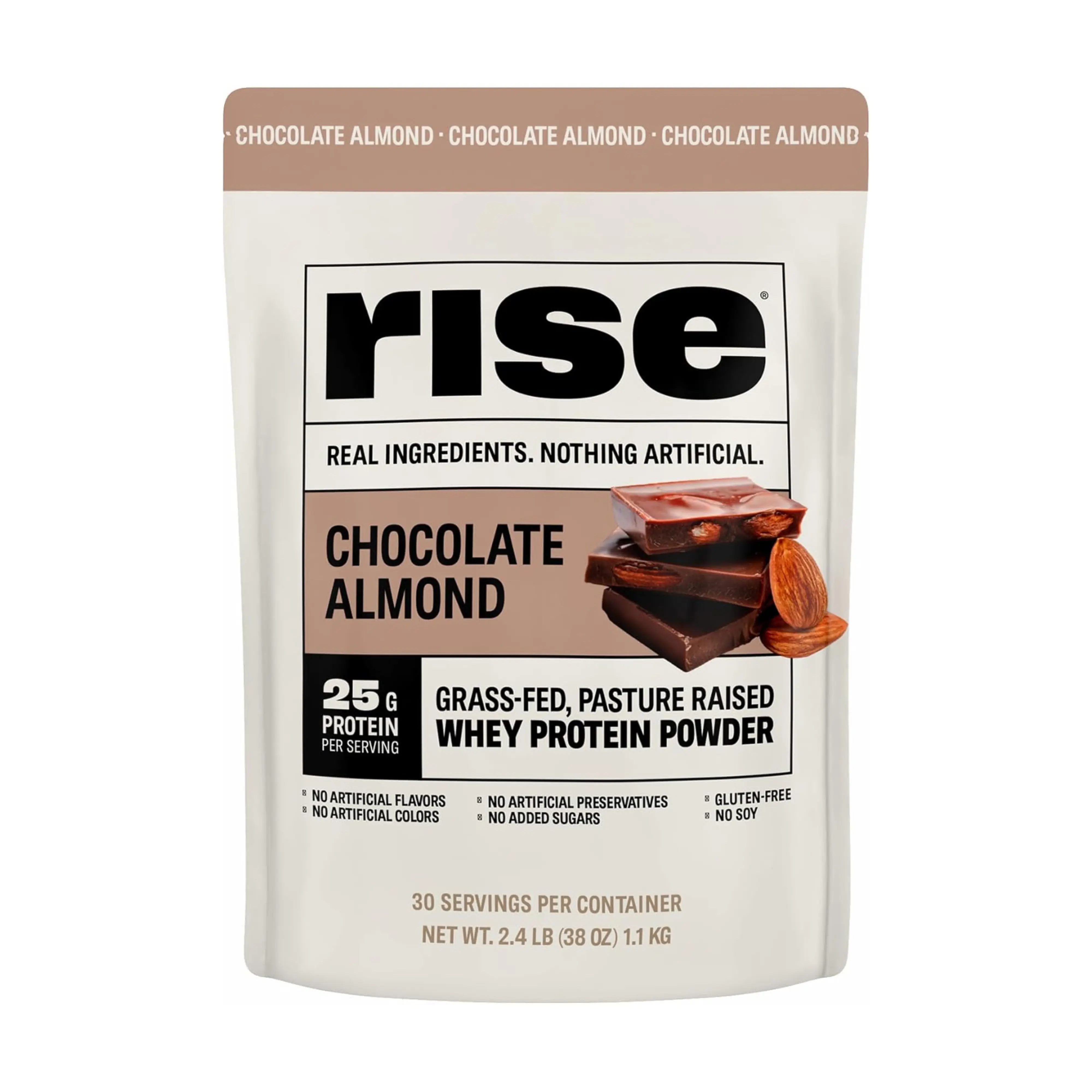 Rise Chocolate Almond Protein Powder (30 Servings) Rise Chocolate Almond Protein Powder (30 Servings)