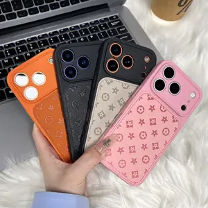 Fashion leather phone case suitable for iPhone 17/16/15/14/13 Pro/Plus/Pro Max models. Simple and premium, shockproof and anti-drop, suitable for both men and women. iPhone 17/16/15 Pro Max cases