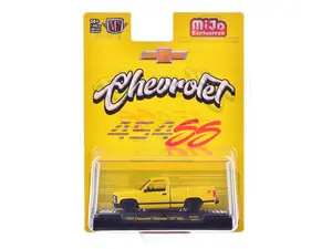 1993 Chevrolet SS 454 Pickup Truck Yellow Limited Edition to 7920 pieces Worldwide 1/64 Diecast Model Car by M2 Machines