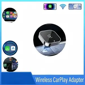 Wireless Car Adapter, Portable Wireless Adapter, Car Smart BT Connector for iPhone & Android Phone, Car Electronics Accessories, Carplay Converter