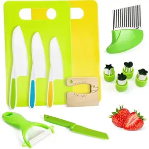 13/32 Pcs Kids Kitchen Set | Multifunctional Fruit & Veg Cutting Tools | Home Use & Portable | Safe Grip Handles | Cooking & Baking Kit | Christmas Gift for Little Chefs!