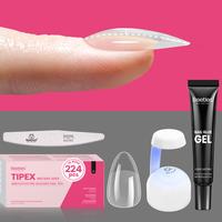 224Pcs Short Almond Essential Kit