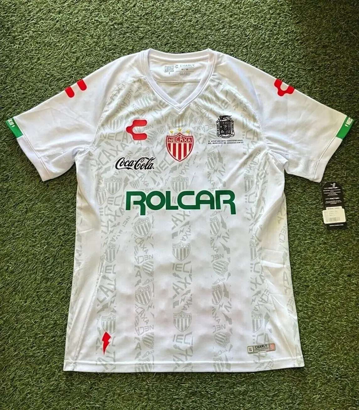 Charly Necaxa Men's Home AOP Jersey 19/20 - White FM9