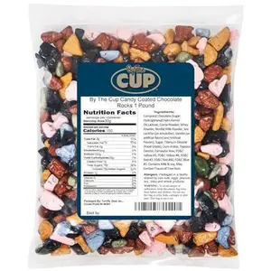 By The Cup Candy Coated Chocolate Rocks, 1 lb Bulk Bag