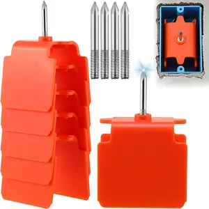 6 Pack Outlet Marker for Drywall, Blind Mark Dry Wall Electrical Box Locator Tool for Drywall Installation, Drywall Outlet Markers with Metal Tip for Single Gang Outlets Box Wire Protection