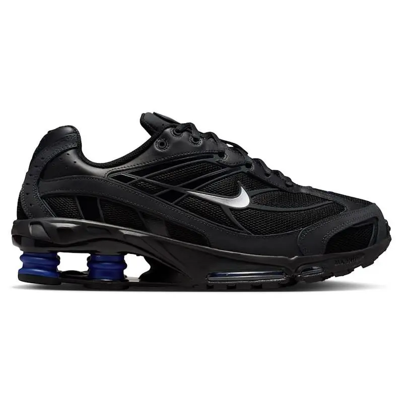 Nike Shox Ride 2 Black Deep Royal Reflective Running Shoes for Men & Women – Premium Mesh & Synthetic Upper, Responsive Shox Cushioning, Reflective Details, Breathable Low-Top Athletic Sneakers for Running, Walking & Everyday Wear