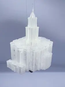 Payson, Utah LDS Temple Light up Christmas Tree ornaments 3D printed