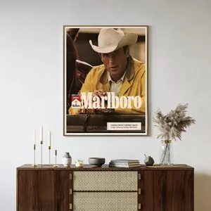 [Sale up to 50%] [Free Ship] Vintage Marlboro Man Cowboy Poster, Americana Wall Art, Museum Quality Print