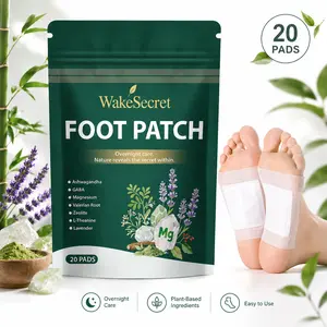 WakeSecret Foot Patch Natural Promote Relaxation, De-Stress & Sleep Support | Overnight Foot Detox Patch with Gentle Warming Care to Soothe, Refresh & Rebalance Feet – Ashwagandha, Lavender, Magnesium, GABA, Valerian Root Healt