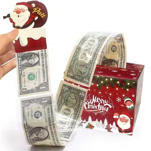 Christmas Party Decorations Surprise Money Box Christmas-Themed Birthday Event Party Atmosphere Decorations Ideal for Festive Events and Birthdays double-sided foil gift wrap
