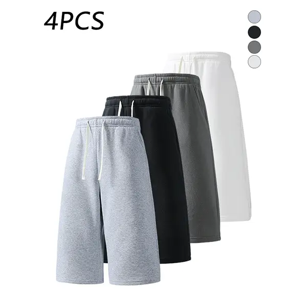 Light gray + black + dark gray + white